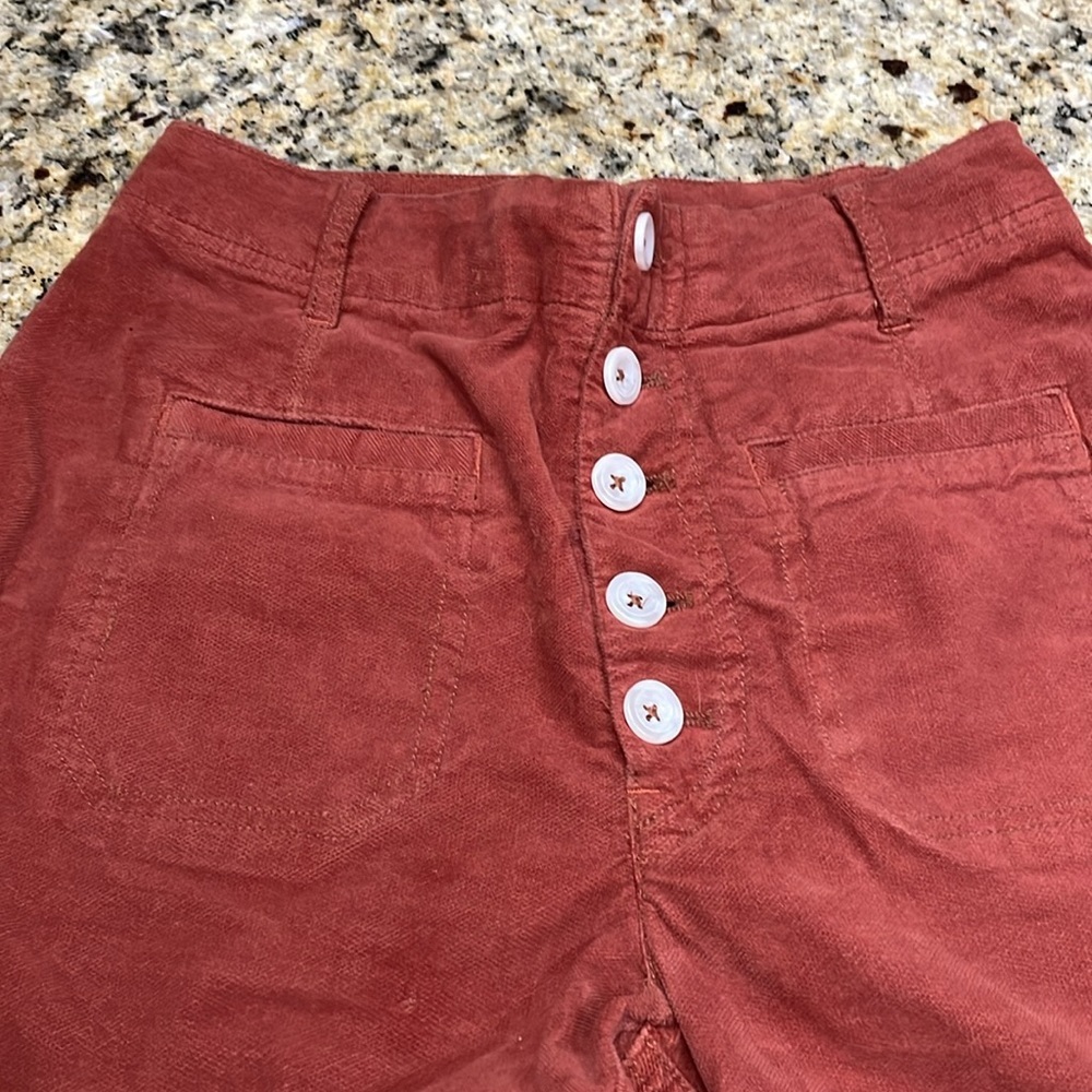 On hold//Free People Burnt Orange Corduroy Pants - Picture 6 of 14